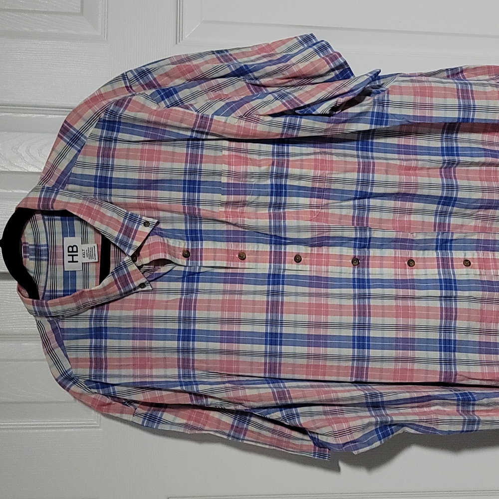 4XLT Harbor Bay Easy Care Sport Shirt. - Picture 2 of 3
